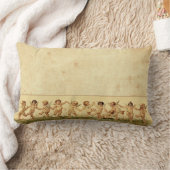 幸福に天使を踊るヴィンテージの菓子 ランバークッション (ブランケット)