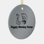 幸福に撃つブランク セラミックオーナメント (右)