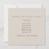 幸福に決して後 招待状 (裏面)