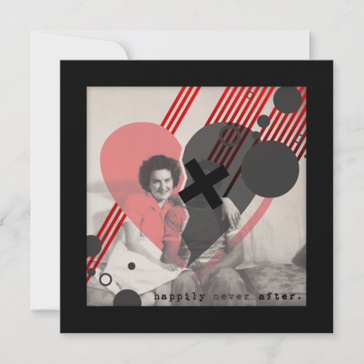 幸福に決して後 招待状 (正面)