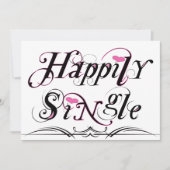 幸福に独身の 招待状 (正面)