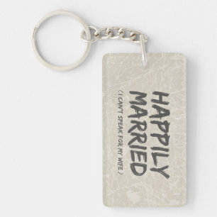 幸福に結婚したでおもしろいなkeychain キーホルダー