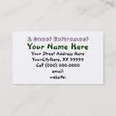 幸福に退職したな名刺の退職の退職 名刺 (裏面)