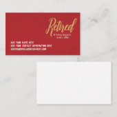 幸福に退職したな名刺 名刺 (正面/裏面)