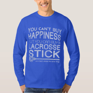 幸福のおもしろいなラクロスのTシャツを買うことができません Tシャツ