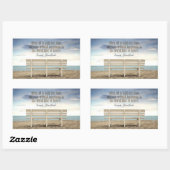 「幸福のない成功」感動的引用文 長方形シール (シート)