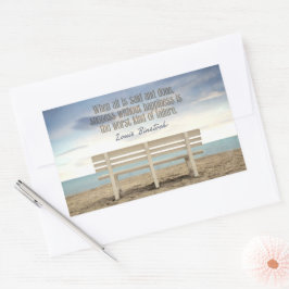 「幸福のない成功」感動的引用文 長方形シール