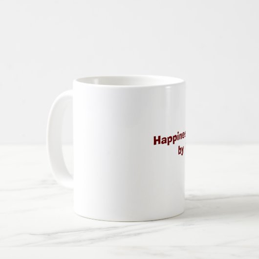 幸福のマグについての仏の引用文 コーヒーマグカップ (正面左)