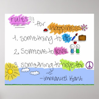 幸福のルール – Immanuel Kant ポスター