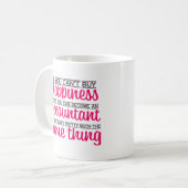 幸福の会計士のマグ幸福を買うことができません コーヒーマグカップ (正面左)