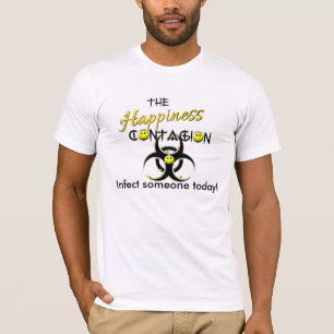 幸福の伝染の伝染性のスマイルの人 Tシャツ