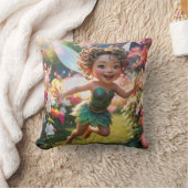 幸福の妖精がいっぱい クッション (ブランケット)