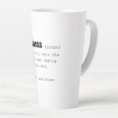 幸福の定義おもしろい カフェラテマグ (右アングル)