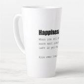 幸福の定義おもしろい カフェラテマグ (左アングル)