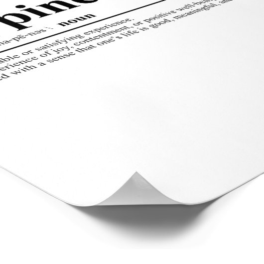 幸福の定義 |感動的引用文 ポスター (角)