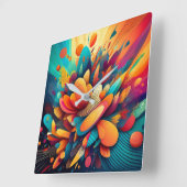 幸福の時 スクエア壁時計 (傾斜)