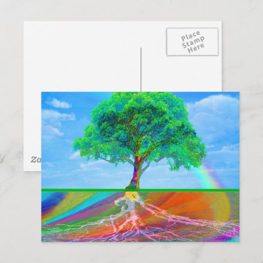 幸福の木 ポストカード (正面/裏面)