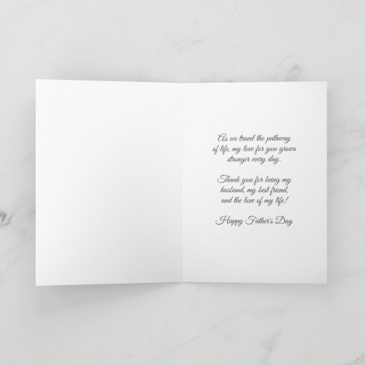 幸福の父の日夫は私の友人 カード (内部)