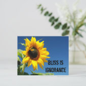 幸福の秘訣は完全な無知である ポストカード (スタンド正面)