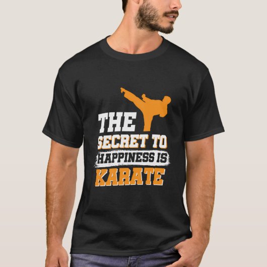 幸福の秘訣は空手である Tシャツ (正面)