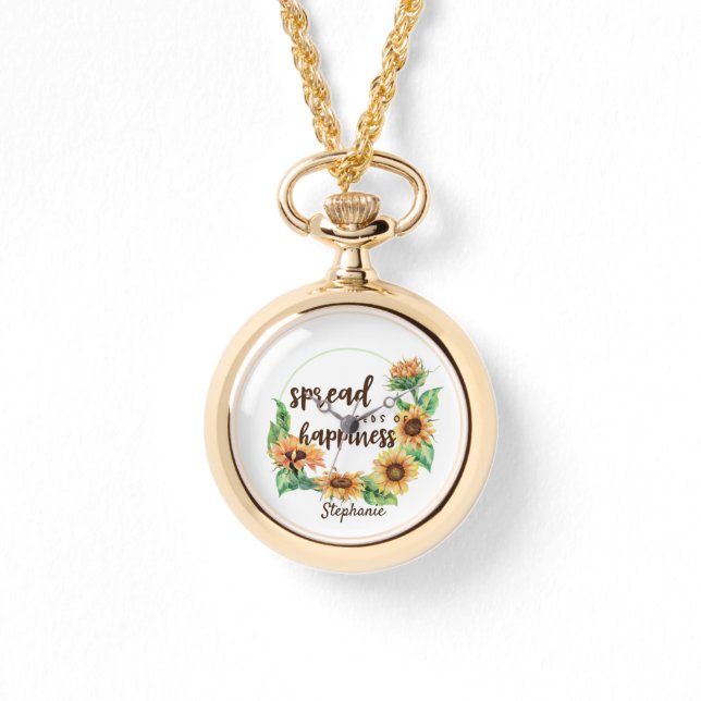 幸福の種をまくパーソナライズされた。 腕時計 (正面)