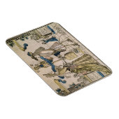 幸福の結婚（ステンシル色の木版画） マグネット (右側)