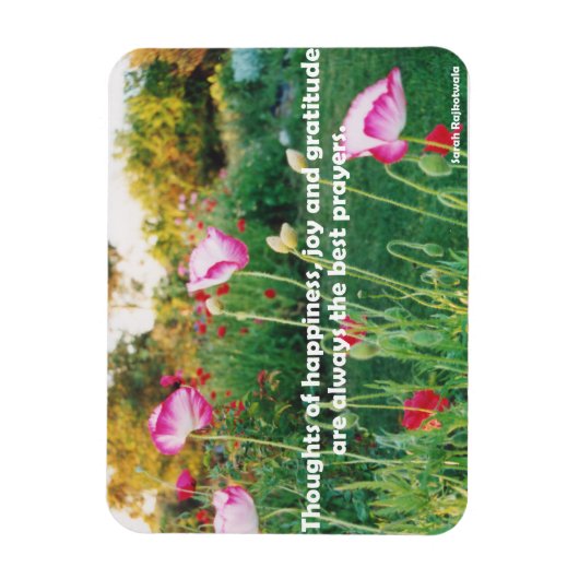 幸福の考え感動的引用文磁石 マグネット (縦)