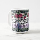 「幸福の花は自家製」 コーヒーマグカップ (正面左)