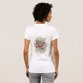 幸福の薔薇コンパステタトゥーTシャツ Tシャツ (裏面フル)