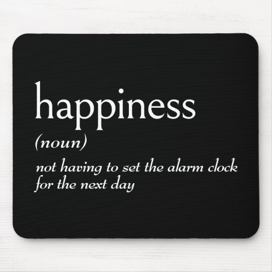 幸福の辞書定義 マウスパッド (正面)