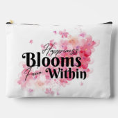 幸福の開花は大きな範囲から アクセサリーポーチ (正面)