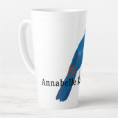 幸福の青い鳥がパーソナライズ カフェラテマグ (左アングル)