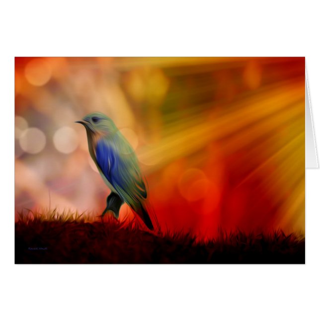 幸福の青い鳥 (正面横)