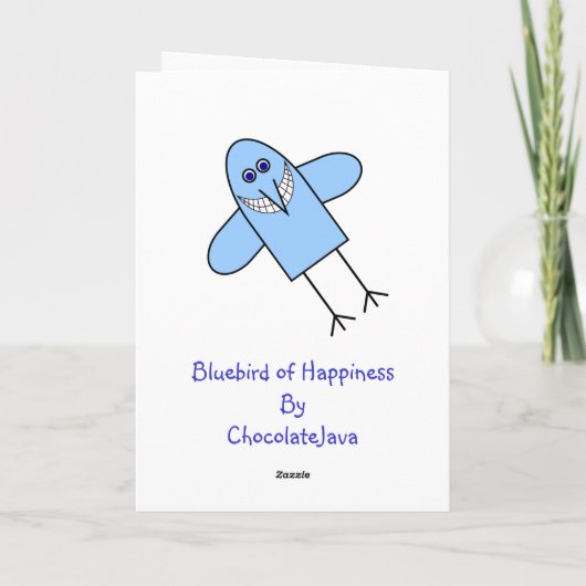 幸福の青い鳥 カード (裏面)