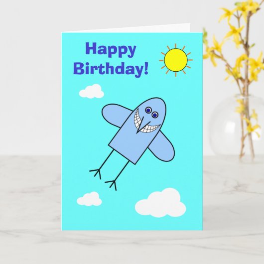 幸福の青い鳥 カード (黄色い花)