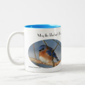 幸福の青感動的鳥 ツートーンマグカップ (左)