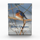 幸福の青感動的鳥 フォトブロック (正面)