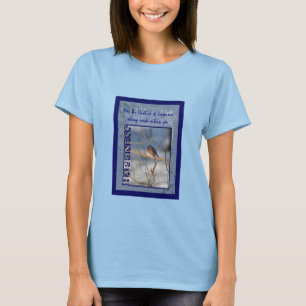 幸福の青感動的鳥 Tシャツ