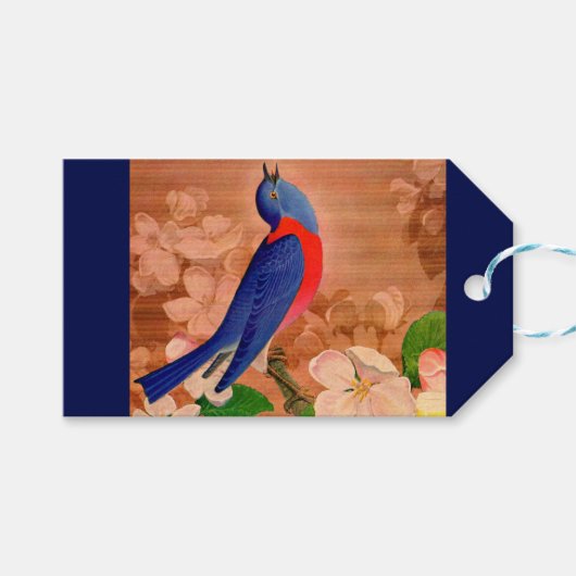幸福の青鳥 ギフトタグ (正面(横))