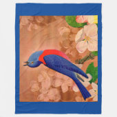 幸福の青鳥 フリースブランケット (正面)