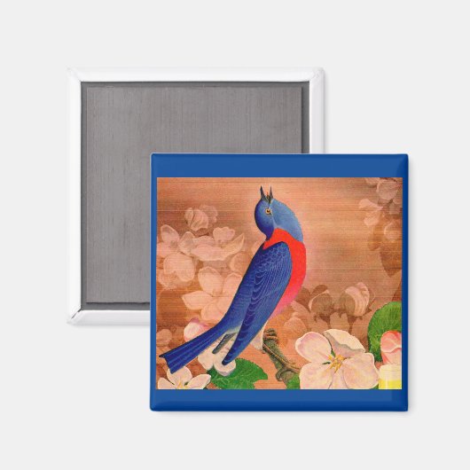 幸福の青鳥 マグネット (正面/裏面)