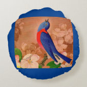 幸福の青鳥 ラウンドクッション (裏面)