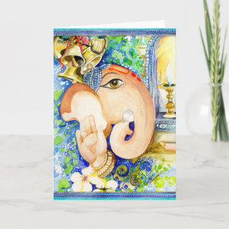 幸福のGanesh Diwaliカード カード
