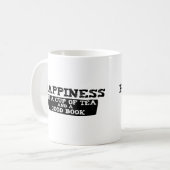 幸福はおよびよい本お茶です コーヒーマグカップ (正面左)