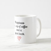 幸福はおよびよい本コーヒーです コーヒーマグカップ (正面右)