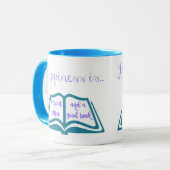 幸福はおよびよい本コーヒーです マグカップ (正面左)