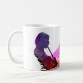 幸福はただの笛遠くになマグです コーヒーマグカップ (左)