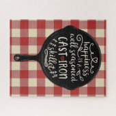 幸福はよく味をつけられた鋳鉄の小鍋です ジグソーパズル (横)