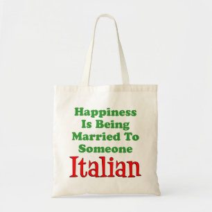 幸福はイタリアンなトートバックに結婚したです トートバッグ