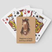 幸福はウマに愛されている！ユーモア トランプ (裏面)